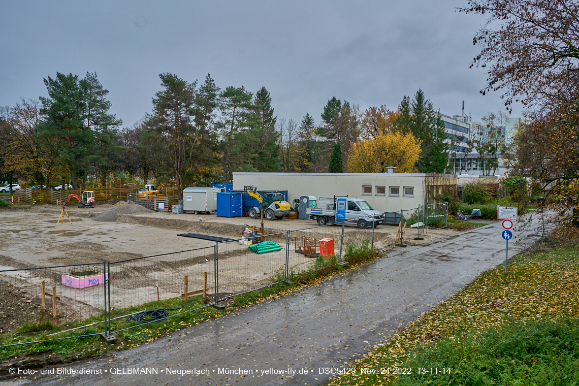 24.11.2022 - Baustelle an der Quiddestraße Haus für Kinder in Neuperlach